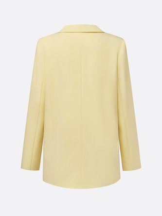 Urban Plain Lapel Collar Blazer