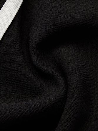 Urban Color-Block Piping Straight-Leg Pants