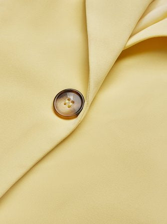 Urban Plain Lapel Collar Blazer